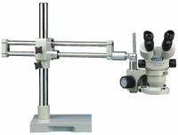 UNITRON Microscope: Stereo, Binocular, 7X to 45X, 23 mm Optical Field of View, 10 in x 10 in, 195 mm (MPN 23712RB). Key specifications — attr1026089: Dual Boom Roller Bearing; attr1026045: 10 in x 10 in; attr1026048: UNITRON; attr1026055: Yes; attr1026068: 45X; attr1026078: 7X to 45X; attr1026095: 195 mm.