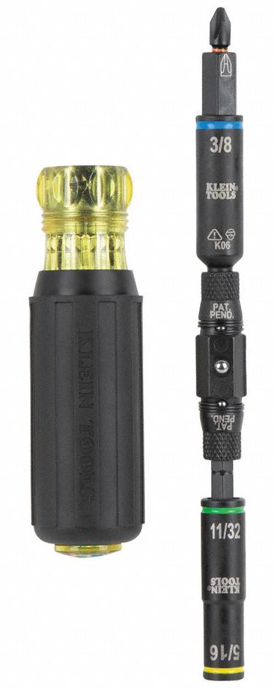 KLEIN TOOLS: Nut Driver/Phillips/Slotted Tip - Combination Multi-Bit Screw & Nut Drivers
