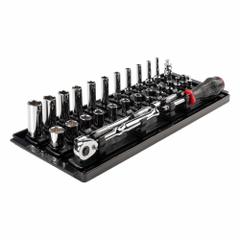 TEKTON Socket and Ratchet Set: 1/4 in Drive, 29 Piece, 6-Point, SAE, 5/32 in to 9/16 in (MPN SKT03101). Key specifications — attr1224269: 1/4 in; attr1204638: Drive Tools Included; attr1227399: Inch Socket and Ratchet Set; attr1204650: 5/32 in to 9/16 in; attr1204673: Socket Bits Not Included; attr1204681: Wrenches Not Included; attr1204688: TEKTON; attr1224230: Friction.