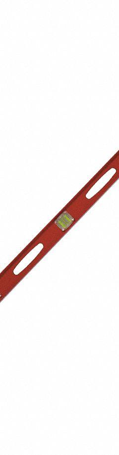 KRAFT TOOL I-Beam Level: Level & Plumb, I-Beam, 4 Non-Cushioned, Plain, 72 in Overall Lg, Hand Grips (MPN SLHD72). Key specifications — attr934734: SLHD72; attr934735: KRAFT TOOL; attr939796: Plastic; attr983962: Aluminum; attr939959: Side Read Only; attr939953: Hand Grips.