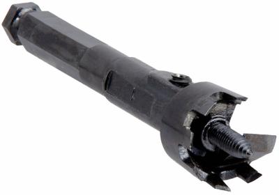 BOSCH Self Feed Drill Bit: 1 1/4 in Drill Bit Size, Hex, 7/16 in Shank Dia - Self-Feed Drill Bits