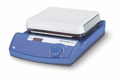 IKA Hot Plate: US Std Plug Type, 1 Positions, 10 1/4 in Plate Wd, 10 1/4 in Plate Lg - Single-Position Hot Plates