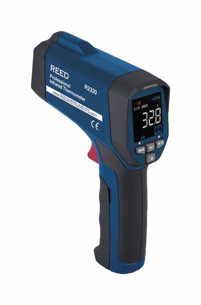 REED INSTRUMENTS Infrared Thermometer: R2320-NIST, Included, Avg/Difference/Max Temp/Min Temp - Harsh Environment Infrared Thermometers