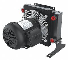 AKG Forced Air Oil Cooler: 8 hp Heat Removed, 38 gpm Max. Flow, 377 psi Max. Pressure, 230/460V AC (MPN A8-3). Key specifications — attr96059: SAE #12; attr96056: 56C; attr96057: 230/460V AC; attr98919: AKG.