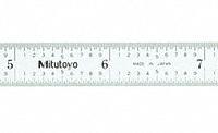 MITUTOYO Flexible Rule: 182-226, 12 in / 300 mm, 0.02 in Thick, 0.5 mm/1/100 in, Chrome, Black, Flex. Key specifications — attr939978: 1/100 in; attr934745: MITUTOYO; attr944504: Inside Read; attr944509: Chrome; attr939993: Decimal; attr986193: Etched.