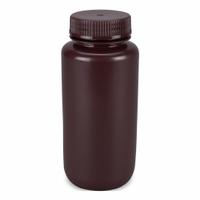 GLOBE SCIENTIFIC Dispensing Bottle: HDPE, 500 mL, 16.9 fl oz, Closure Included, Amber, 53 mm (MPN 7510500AMBKS). Key specifications — Brand: GLOBE SCIENTIFIC; Graduated: No; Body Color: Amber.
