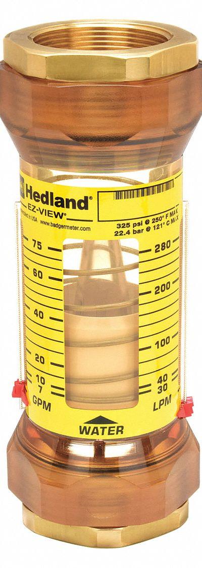HEDLAND Mechanical Flowmeter: Flow Meter - Inline Flowmeters for Water with Remote Output