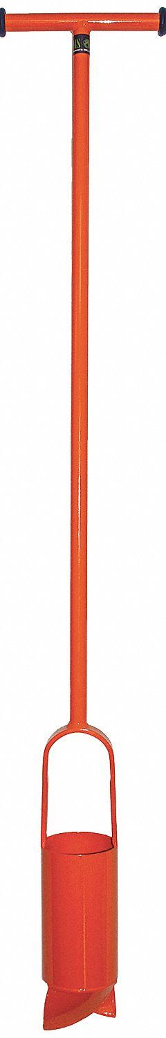 AMS One-Piece Soil Auger: Carbon Steel/Chromoly/Stainless Steel, 4 in Overall Dia, 53 in Overall Lg (MPN 400.46). Key specifications — Brand: AMS; Product Type: Soil; Material: Chromoly; Handle Material: Steel; Handle Included: Handle Included.