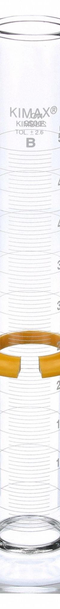 KIMBLE Graduated Cylinder: 500 mL, B, To Contain (TC), 5 mL Graduation Increments - mL (MPN 20022-500). Key specifications — ASTM Specification: D892; Brand: KIMBLE; USP Specification: Type I; Closure Included: No; Includes: Single Scale.