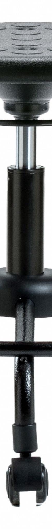 Stool: Polyurethane, Ht Range 20 in to 25 in, 13 in Seat Wd, 13 in Seat Dp, 0 Glides, 5 Casters (MPN IPDHSO-RT-RC-BLK). Key specifications — Brand: APPROVED VENDOR; Foot Support: Yes; Base Material: Steel; ESD-Safe: Not ESD Safe; Number of Casters: 5.