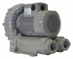 FUJI ELECTRIC Regenerative Blower: 10.7 hp, 134.6 in wc Max Op Pressure, 112 in wc Max Vacuum (MPN VFZ801A-5W). Key specifications — attr49842: Three; attr49816: FUJI ELECTRIC; attr49813: VFZ801A-5W; attr49822: 10.1 A; attr49827: Female; attr49830: NPT; attr49833: NPT; attr49845: 575V AC.