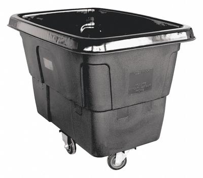 GRAINGER Cube Truck: 8 cu ft, 300 lb, 38 1/2 in L x 27 in W x 29 in H, (2) Rigid/(2) Swivel - High-Maneuverability Cube Trucks