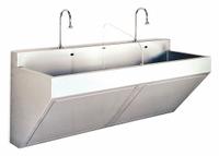 SCRUB-WARE Scrub Sink: 2 Stations, 26 in Overall Ht, 60 in Overall Lg, 23 in Overall Wd, Single Hole (MPN 4112-SA). Key specifications — Brand: SCRUB-WARE.