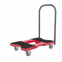 SNAP-LOC Platform Truck: 1,500 lb, 33 1/2 in L x 20 1/2 in W x 38 in H Overall Dim., Red, Plastic (MPN SL1500P4R). Key specifications — Color: Red; Caster/Wheel Configuration: (2) Swivel with Brake; Brand: SNAP-LOC.