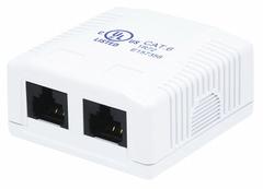 MONOPRICE Surface Mount Box: Keystone, Keystone Wall Mount, 2 Ports, White, Wall Mount, 7093. Key specifications — Brand: MONOPRICE; Color: White.