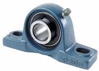 TRITAN Pillow Block Bearing: 45 mm Bore, Cast Iron, Set Screws, 53.9 mm Shaft Ht, 190 mm Overall Lg (MPN UCP209-45MM). Key specifications — Brand: TRITAN; Mounting Bolt Size: M12; Standards: AFBMA; System of Measurement: Metric.