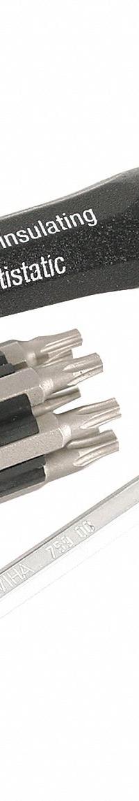 WIHA Multi-Bit Screwdriver: 11 - 20 Tips, 16 Pieces, 16 Bits, Pocket, Alloy Steel, Single End (MPN 75093). Key specifications — attr1213245: Slotted:1.5 mm + 2 + 2.5 mm + 3 mm; attr1213221: Cushion; attr1213219: WIHA.