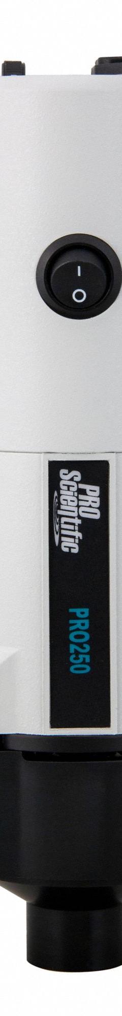 PRO SCIENTIFIC INC. Handheld Homogenizer: Handheld, 5,000 RPM to 30,000 RPM, 0.75 hp Horsepower (MPN 01-01250). Key specifications — Brand: PRO SCIENTIFIC INC.; Mounting Type: Handheld; Includes: Generator Probe Tool Kit.
