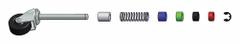 COTTERMAN Ladder Caster Kit: For Rolling Ladders, Swivel, 4 Casters, 2 in Wheel Dia, Casters (MPN SU9097). Key specifications — Caster Type: Swivel; Includes: 70-75 Durometer; Brand: COTTERMAN; Compatible Ladder Type: Rolling Ladders; Compatible with Series: MasterStep; Product Type: Caster.