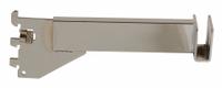 ECONOCO Rectangular Tubing Bracket: Single, 1 in Slot Spacing, 1/2 in Slot Lg, 1/8 in x 8 in x 3 in (MPN CR8). Key specifications — Product Type: Rectangular Tubing Bracket; Color: Silver; For Display Type: Single Slotted Standards; Material: Steel; Duty Rating: Heavy Duty; Brand: ECONOCO; Finish: Chrome; Mounting Type: Hanging.