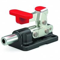 DE-STA-CO Straight Line Clamp: Flange Base Mounting, Locking Horizontal Handle, 0.5 in Plunger Ht (MPN 6015-R). Key specifications — Plunger Thread: 1/4-20; Recommended Spindle Model No.: 205203; Brand: DE-STA-CO.