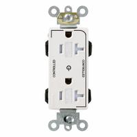 LEVITON Plugs and Receptacles: Duplex, 5-20, White, 125V AC, 20 A, 2 Pole / 3 Wire (MPN MT163-2W)
