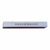 WESTWARD Lathe Tool Blank: High Speed Steel, Bright (Uncoated), 5/16 in Overall Wd, 15° Bevel Angle (MPN 4WZX7)