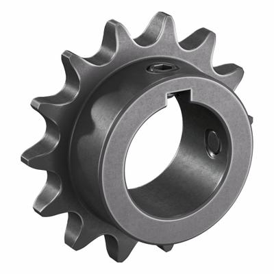 TRITAN Roller Chain Sprocket: 40, For 1/2 in Chain Pitch, 1 1/8 in Bore Dia, 14 Teeth - Size 40 Fixed-Bore Roller Chain Sprockets
