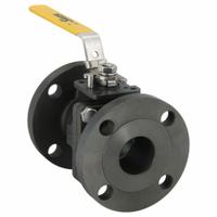 SHARPE Manual Two-Way Ball Valve: 2 in, Carbon Steel, Straight, Class 150 Flange, Two-Piece, Lever (MPN 4351003820). Key specifications — Brand: SHARPE; Seat Material: Polymer; Handle: Locking Lever.