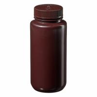 NALGENE Laboratory Bottle: HDPE, 500 mL, 16 fl oz, Closure Included, Amber, 53 mm, Polypropylene (MPN 2106-0016). Key specifications — Brand: NALGENE; Graduated: No; Body Color: Amber.