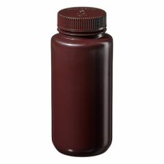 NALGENE Laboratory Bottle: HDPE, 500 mL, 16 fl oz, Closure Included, Amber, 53 mm, Polypropylene (MPN 2106-0016). Key specifications — Brand: NALGENE; Graduated: No; Body Color: Amber.