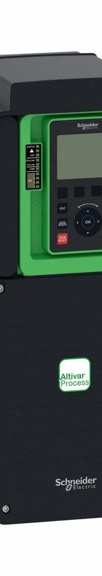 SCHNEIDER Variable Speed Drive: In Phase Three, 380-480V AC, Out Phase Three, 10 hp_7 1/2 hp, IP21 (MPN ATV630U75N4US). Key specifications — Style: Chassis; Color: Black/Green; Output Voltage: 380-480V AC; Output Phase: Three.
