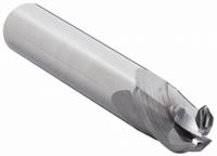 OSG Ball End Mill: Carbide, 4 Flute, 3.5 mm Mill Dia, 7 mm LOC, 51 mm OAL (MPN 414-1378-BN)