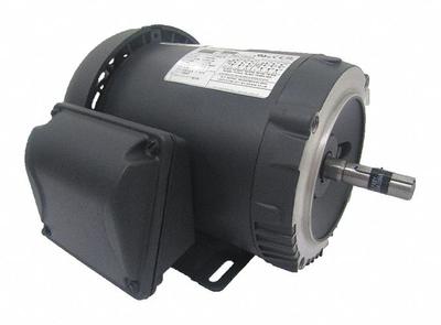 Dayton General Purpose Motor: C-Face/Rigid Base Mount, Totally Enclosed Fan Cooled - C-Face with Rigid Base 3-Phase General Purpose AC Motors