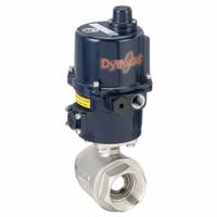 DYNAQUIP CONTROLS Electrically Actuated Two-Way Ball Valve: 2 in, Stainless Steel, 115V AC (MPN E2S28AJE07). Key specifications — Included Mounting: ISO 5211 Actuator Mounting Pad; Brand: DYNAQUIP CONTROLS; Actuator Features: Position Indicator.