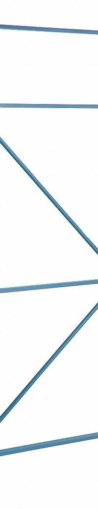 STEEL KING Upright Frame: Teardrop, 18 ft Overall Ht, 42 in x 3 in, Blue, Steel, 16 ga Upright Gauge (MPN RTFBP042216F01PB). Key specifications — Color: Blue; Brand: STEEL KING.
