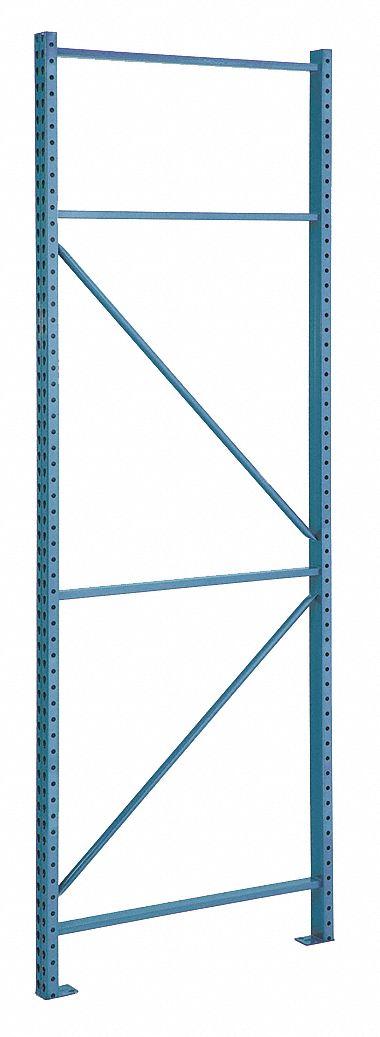 STEEL KING Upright Frame: Teardrop - Steel King Impact-Resistant Teardrop Pallet Rack Uprights