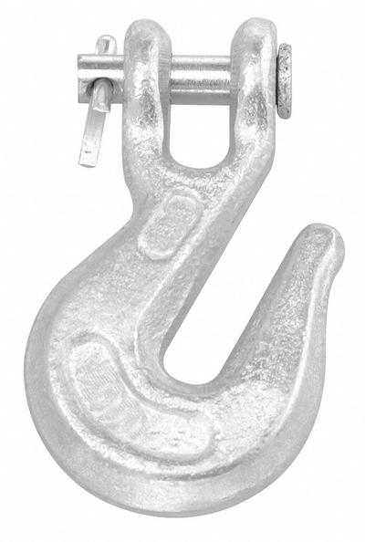 CAMPBELL Grab Hook: 3,900 lb Working Load Limit, 43 Hook Grade, Carbon Steel, Clevis - Narrow-Opening Grab-Hooks