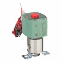 REDHAT Solenoid Valve: 3-Way, Normally Closed, 1/4 in Pipe Size, 110V AC/120V AC, Direct Mount (MPN 8320G202120/60,110/50DA). Key specifications — Pipe Size: 1/4 in; Voltage: 120V AC; Brand: REDHAT; Coil Enclosure: Without Junction Box.