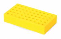 Tube Rack: Foam, Yellow, (50) Tubes (MPN 30400240). Key specifications — Material: Foam; Color: Yellow; Product Type: Test Tube Rack; Total Holding Capacity: (50) Tubes; Brand: OHAUS.