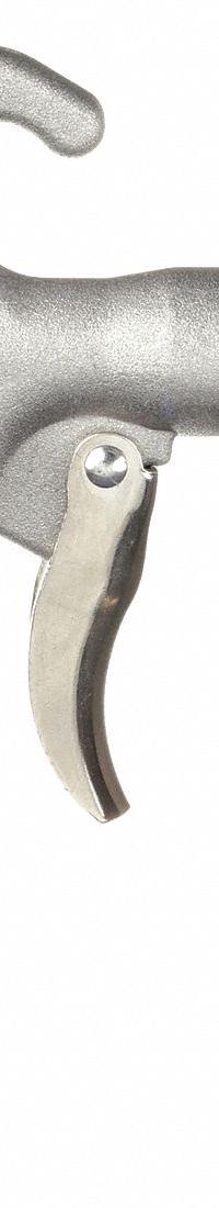 GUARDAIR Air Gun: Pistol-Grip Grip, Aluminum, 1/4 in Female NPT, 1 Nozzle(s), Straight, Focused (MPN 74GAA). Key specifications — attr1328526: Aluminum; attr1328500: Adjustable Volume Nozzle; attr1328508: GUARDAIR; attr1328515: No; attr1328533: Yes.
