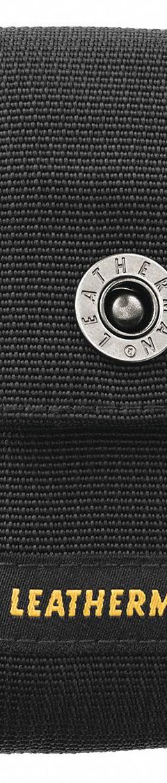 LEATHERMAN Tool Sheath: For 1 3/4 in Belt Wd - Max, 3 Pockets, Black (MPN 934932). Key specifications — Closure Type: Snap; Attachment: Belt Slot; Color: Black; Brand: LEATHERMAN; For Tool Type: Pliers.