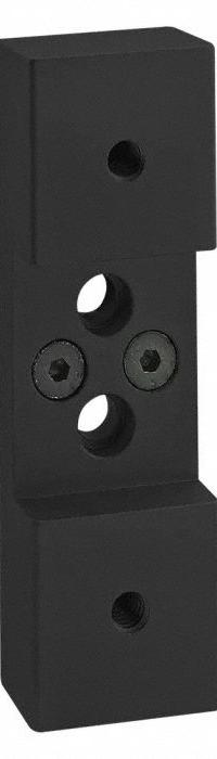 Roller Wheel: 15 Series, 1 3/16 in L x 1 1/2 in W x 4 5/8 in H, Black, Anodized (MPN 2754-BLACK). Key specifications