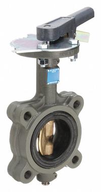 MILWAUKEE VALVE Butterfly Valve: 3 in Pipe Size, Concentric, 200 psi Max. Pressure (CWP), Lug, EPDM (MPN CL223E 3). Key specifications — Brand: MILWAUKEE VALVE; Handle Type: Lever; Disc Material: Aluminum Bronze Alloy.