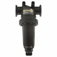 BANJO Inline Strainer: Polypropylene, 1 in, Manifold Flange, Mesh, 50 mesh Screen Size, 7 7/8 in Ht (MPN MLST100-50). Key specifications — Screen Material: 316 Stainless Steel; Bowl Color: Black; Material: Polypropylene; Brand: BANJO; Seal Material: EPDM; Color: Blue.
