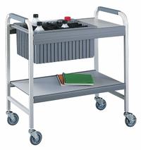 Laboratory Cart: 34 7/8 in Overall Lg, 19 in Overall Wd, 36 3/8 in Overall Ht, 1 Compartments, Steel (MPN 8010001). Key specifications — Brand: LABCONCO; Product Type: Lab Cart; Includes: (3) 20.25 in Long Polyurethane Dividers; Cart Material: Steel.