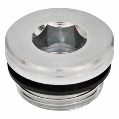 JW WINCO Threaded Plug: Steel, NBR Seal, Metric Fine, M10x1 Thd, Internal Hex - Steel Threaded Plugs