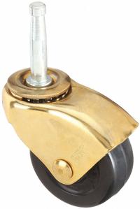 APPROVED VENDOR Stem Caster: Swivel, 2 in Wheel Dia., 7/8 in Wheel Wd, 75 lb Load Capacity, Rubber (MPN 33590). Key specifications — Wheel/Tread Color: Black; Brand: APPROVED VENDOR; Wheel Bearing Type: Ball; Roll Up: Swivel.