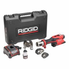 RIDGID Cordless Press Tool Kit: 12V, Compact, Inline, Black Steel/Copper/PEX/Stainless Steel (MPN 78198). Key specifications — attr518742: RP 251; attr525712: ProPress Rings 1/2 in, 3/4 in, 1 in, 1-1/4 in; attr518712: (2) Batteries.