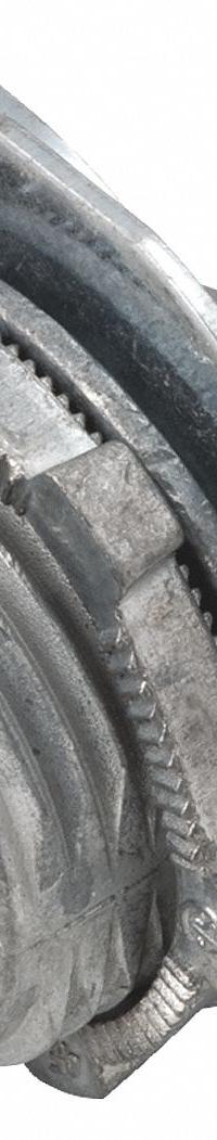 RACO Threaded Metal Connector: Die Cast Zinc, 1/2 in Trade Size, Clamp Style, 13/16 in Overall Lg (MPN 2711). Key specifications — attr28244: No; attr25407: Die Cast Zinc; attr28242: 10/2; attr79170: Silver; attr99477: RACO.